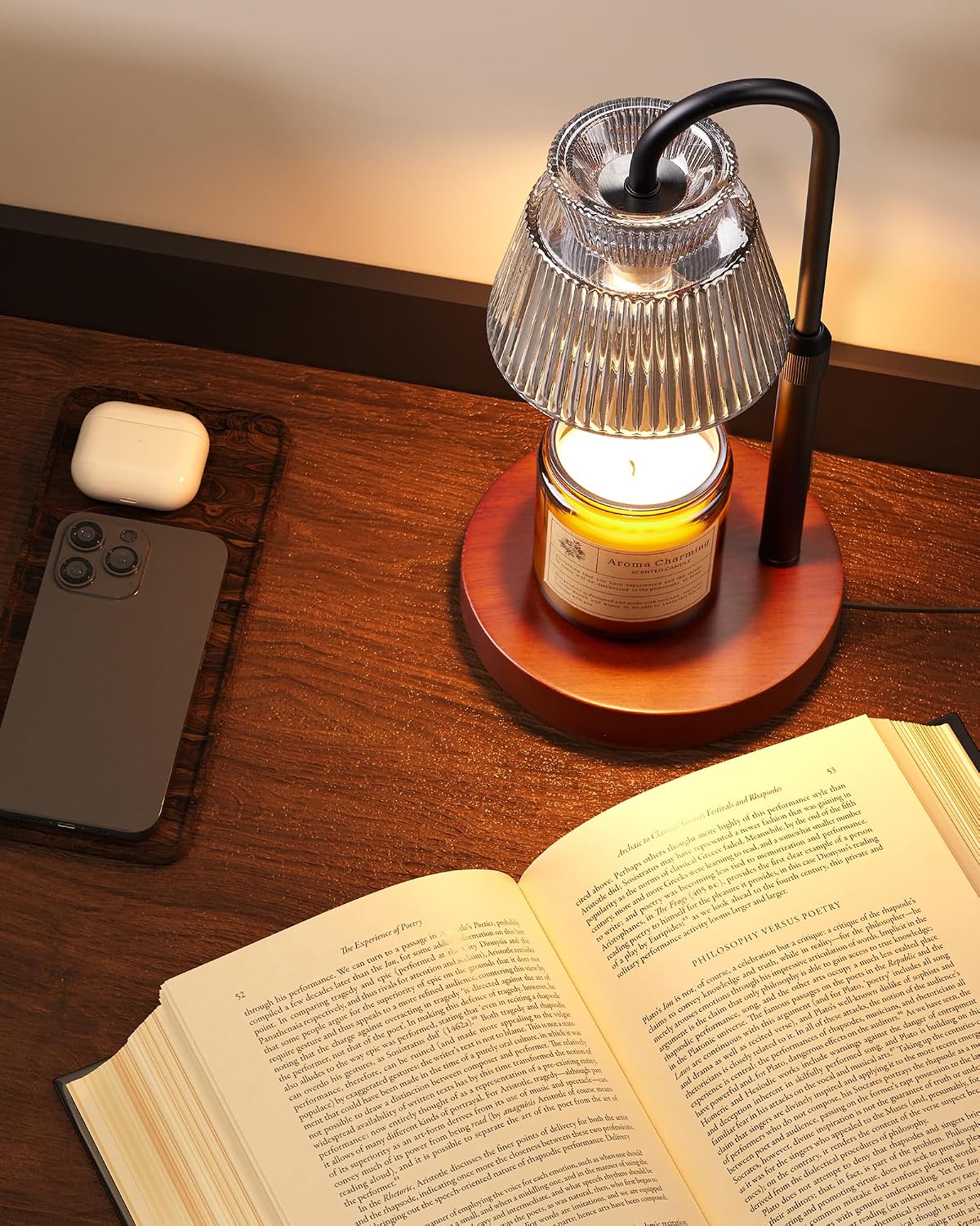 Candle Warmer Lamp with Timer &Dimmable Wax Melt Warmer for Scented Jar Candles, 2 Bulbs,Birthday Gifts for Women House Warming Gifts, Home Decor